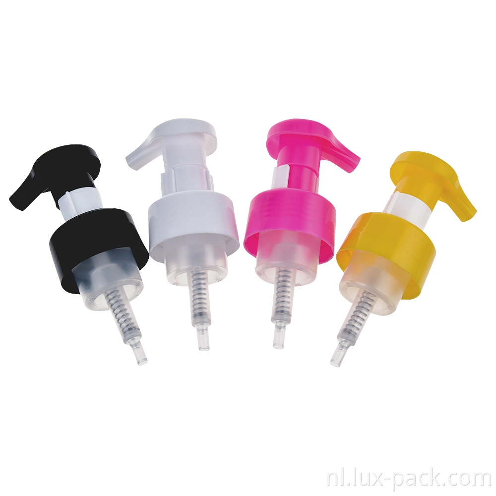 Aangepaste zeeppomp plastic dispenser bloemschuimpomp hand wassen